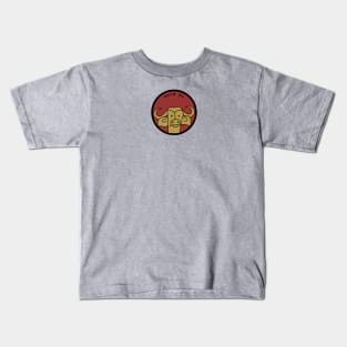 Small Gold Ox Portrait Kids T-Shirt